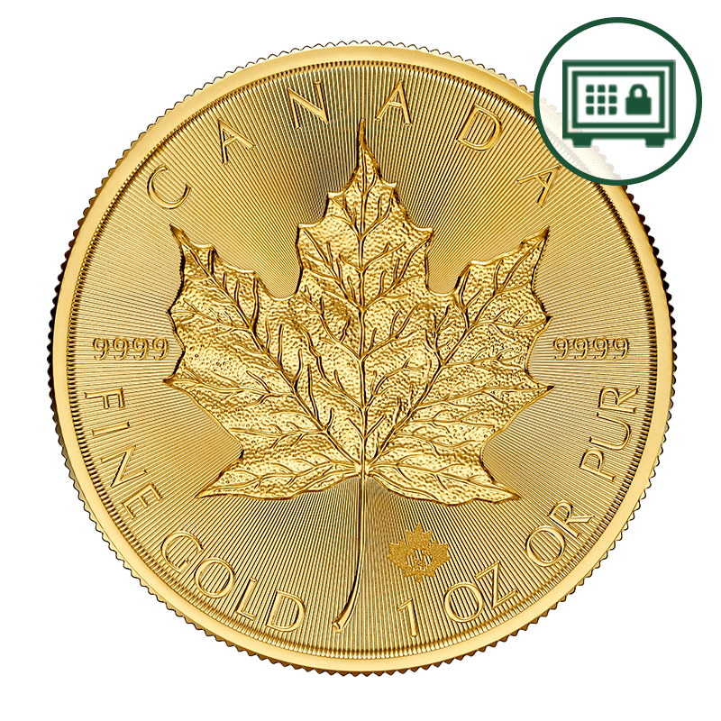 Image for 1 oz Gold Maple Leaf Coin (2024) - Secure Storage from TD Precious Metals